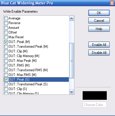 Step 03 - Choose the mid and side peak parameters